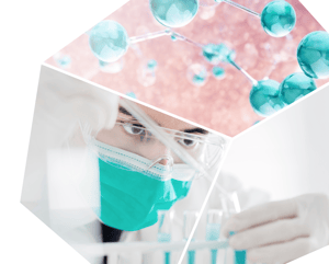 Grafica IBSA Foundation Fellowship Bando 2026 con ricercatore in laboratorio che utilizza provette, su sfondo scientifico stilizzato