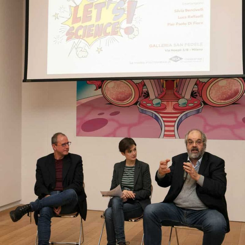 partecipanti e relatori evento Let's Science fumetti a milano