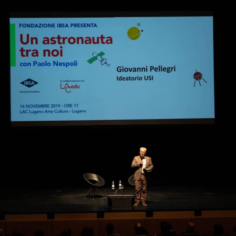 foto evento con Paolo Nespoli