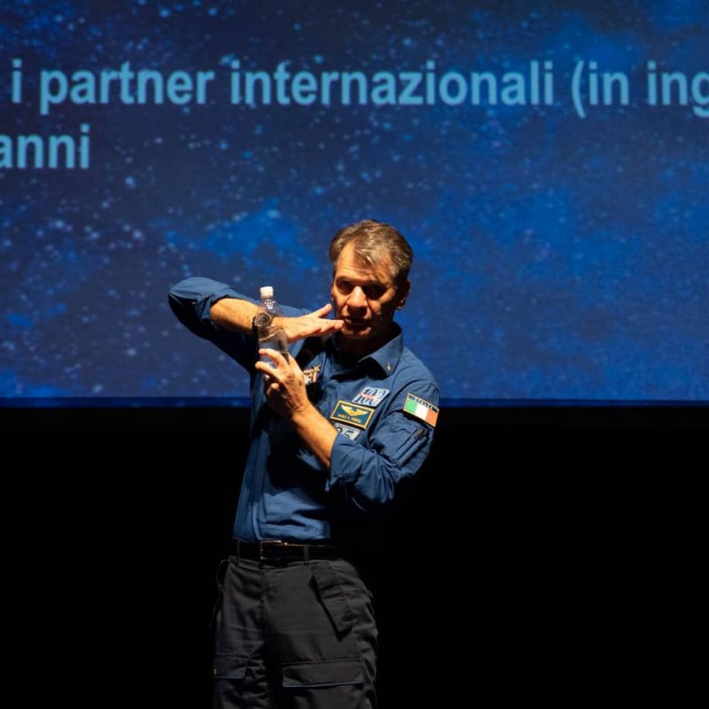 foto evento con Paolo Nespoli