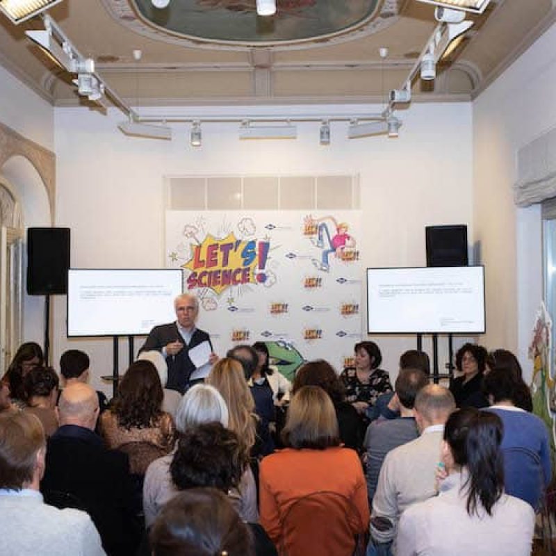 partecipanti e relatori evento IBSA let's scienza lugano 2018