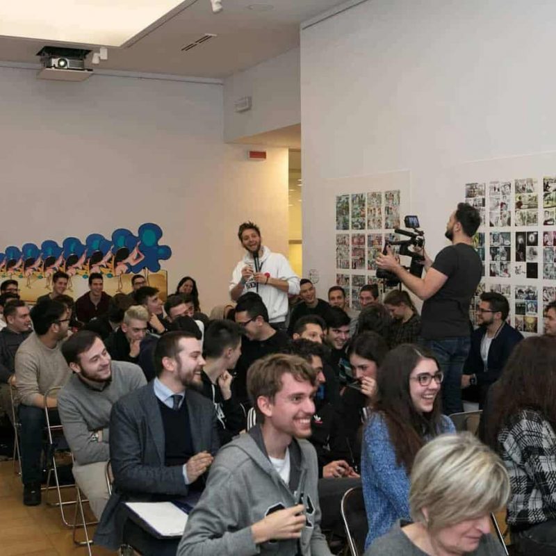partecipanti e relatori evento Let's Science fumetti a milano