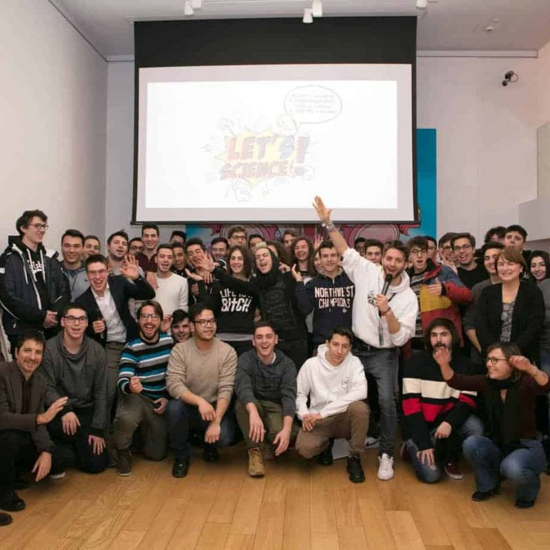 partecipanti e relatori evento Let's Science fumetti a milano