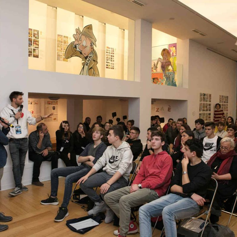 partecipanti e relatori evento Let's Science fumetti a milano