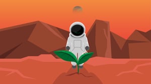 astronaut on mars