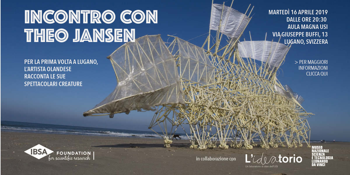 Theo Jansen per la prima volta a Lugano